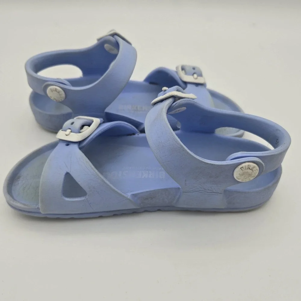 Birkenstock Rio Sandals Toddler Blue Rubber Size EU 25 US Size 7
